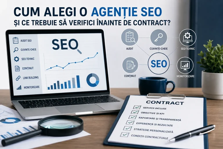 Cum alegi o agenție SEO și ce trebuie să verifici înainte de contract? Cum alegi o agenție SEO și ce trebuie să verifici înainte de contract
