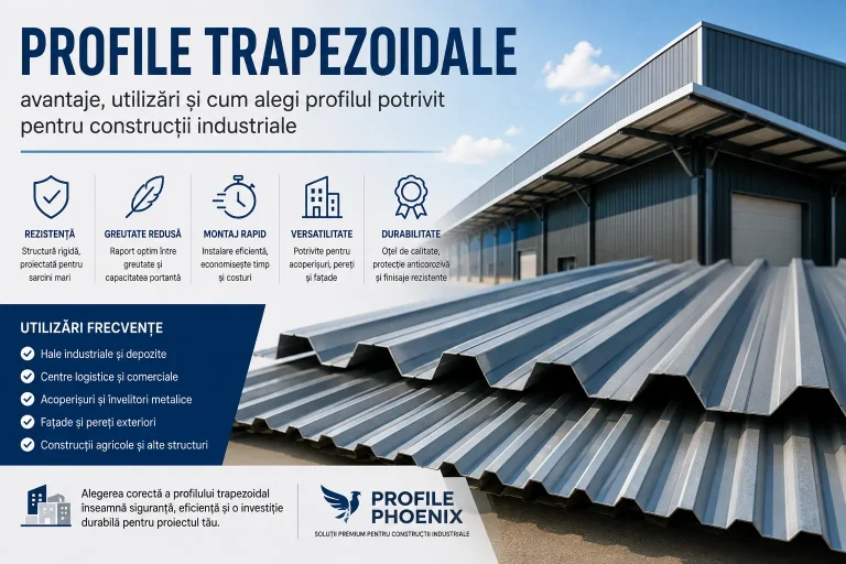 Profile trapezoidale: avantaje, utilizări și cum alegi profilul potrivit pentru construcții industriale 3
