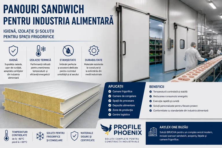 Panouri sandwich pentru industria alimentară: igienă, izolație și soluții pentru spații frigorifice 6